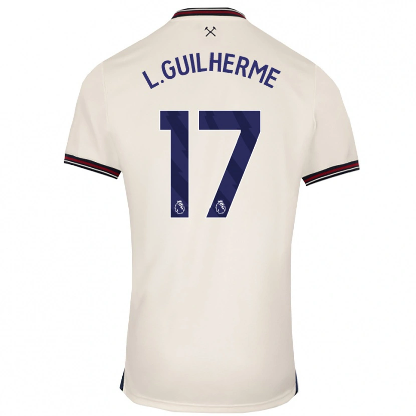 Danxen Men Luis Guilherme #17 Off White Away Jersey 2025/26 T-Shirt