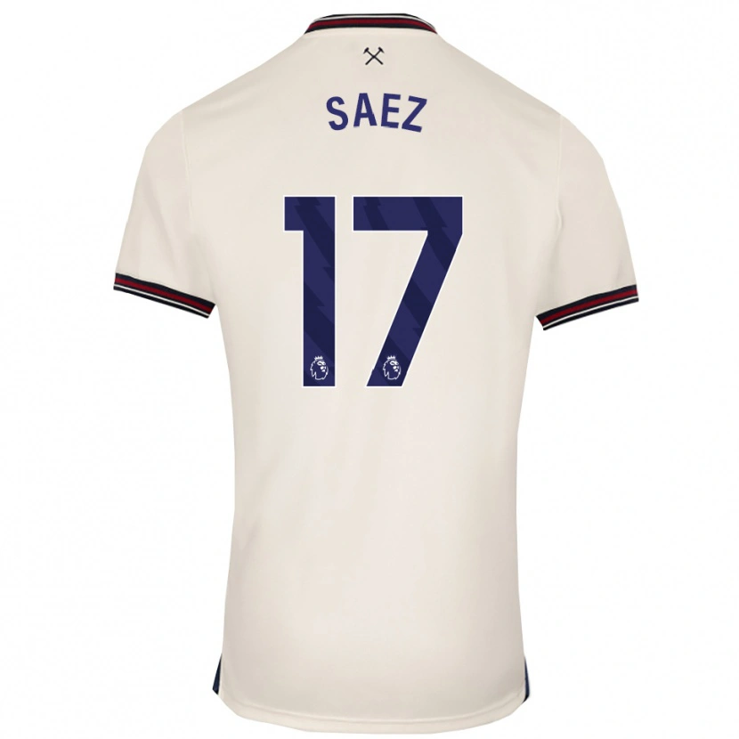Danxen Men Camila Sáez #17 Off White Away Jersey 2025/26 T-Shirt