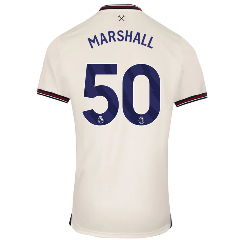 Danxen Men Callum Marshall #50 Off White Away Jersey 2025/26 T-Shirt