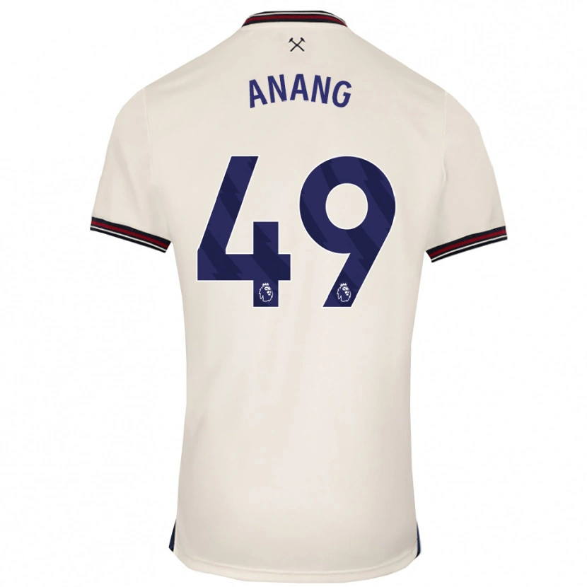 Danxen Men Joseph Anang #49 Off White Away Jersey 2025/26 T-Shirt