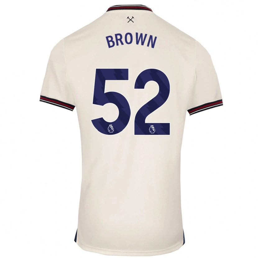 Danxen Men Luis Brown #52 Off White Away Jersey 2025/26 T-Shirt