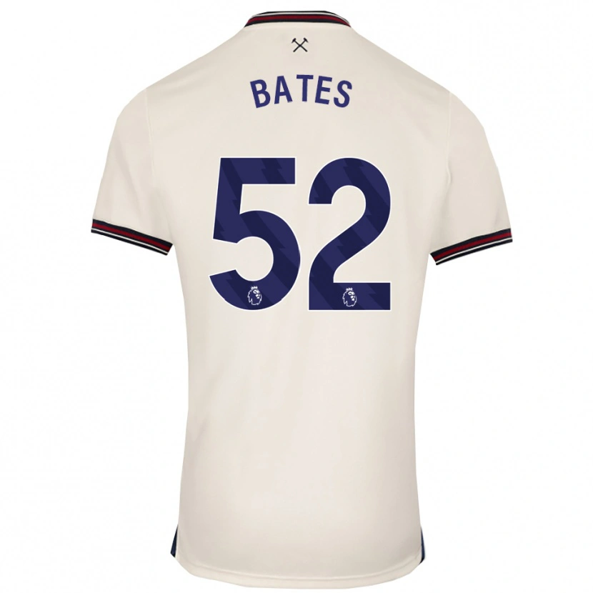 Danxen Men Billy Bates #52 Off White Away Jersey 2025/26 T-Shirt