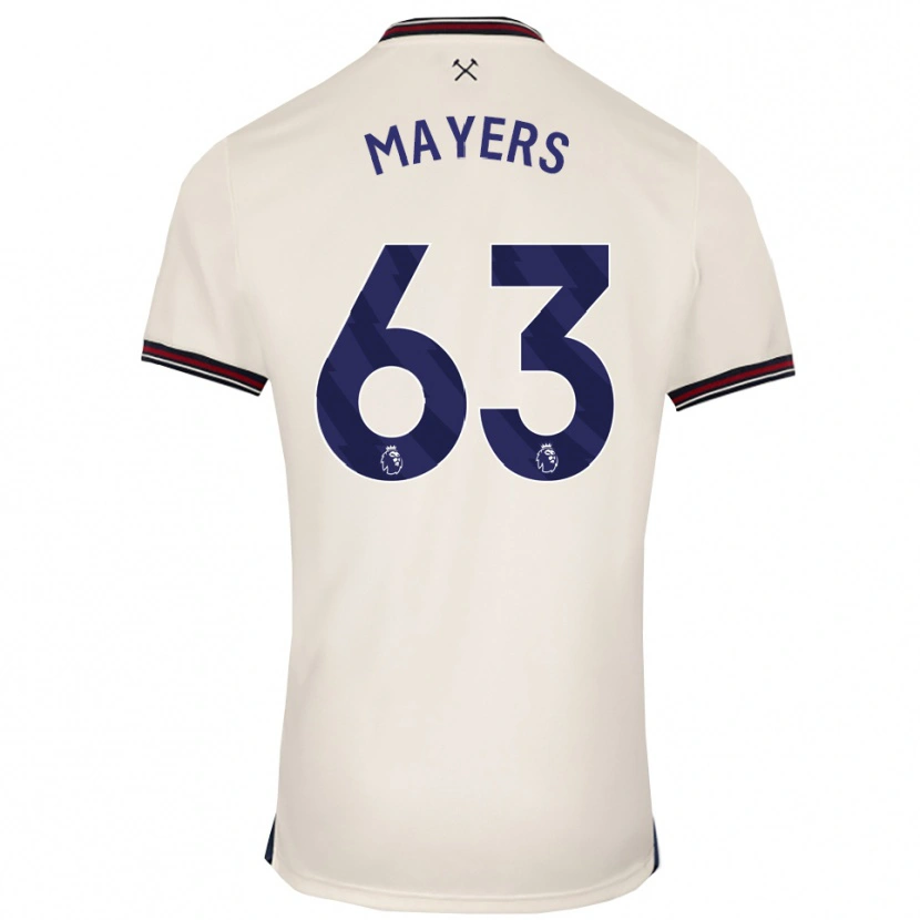 Danxen Men Ezra Mayers #63 Off White Away Jersey 2025/26 T-Shirt