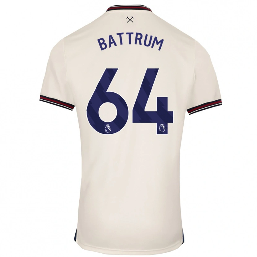 Danxen Men Ryan Battrum #64 Off White Away Jersey 2025/26 T-Shirt