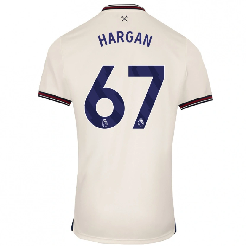Danxen Men Riley Hargan #67 Off White Away Jersey 2025/26 T-Shirt