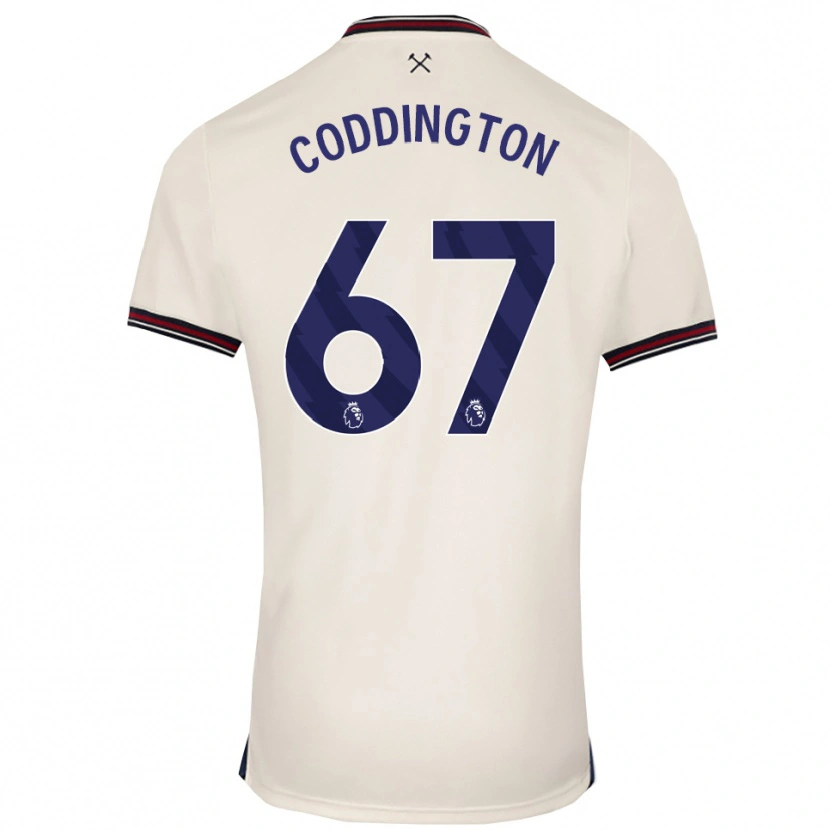 Danxen Men Remy Coddington #67 Off White Away Jersey 2025/26 T-Shirt