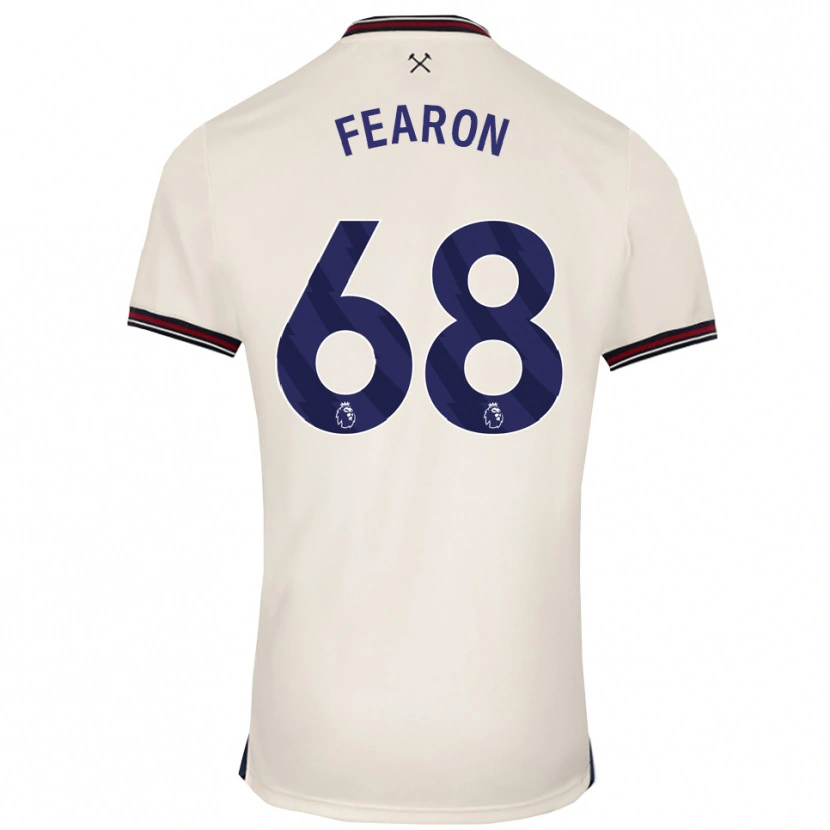 Danxen Men Preston Fearon #68 Off White Away Jersey 2025/26 T-Shirt