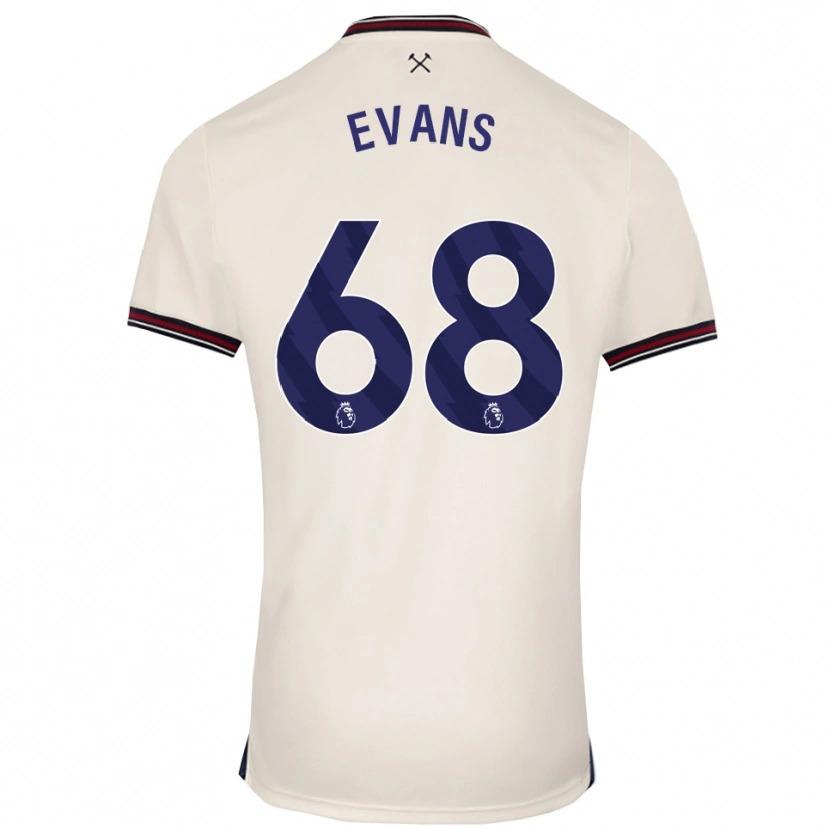 Danxen Men Isaac Evans #68 Off White Away Jersey 2025/26 T-Shirt