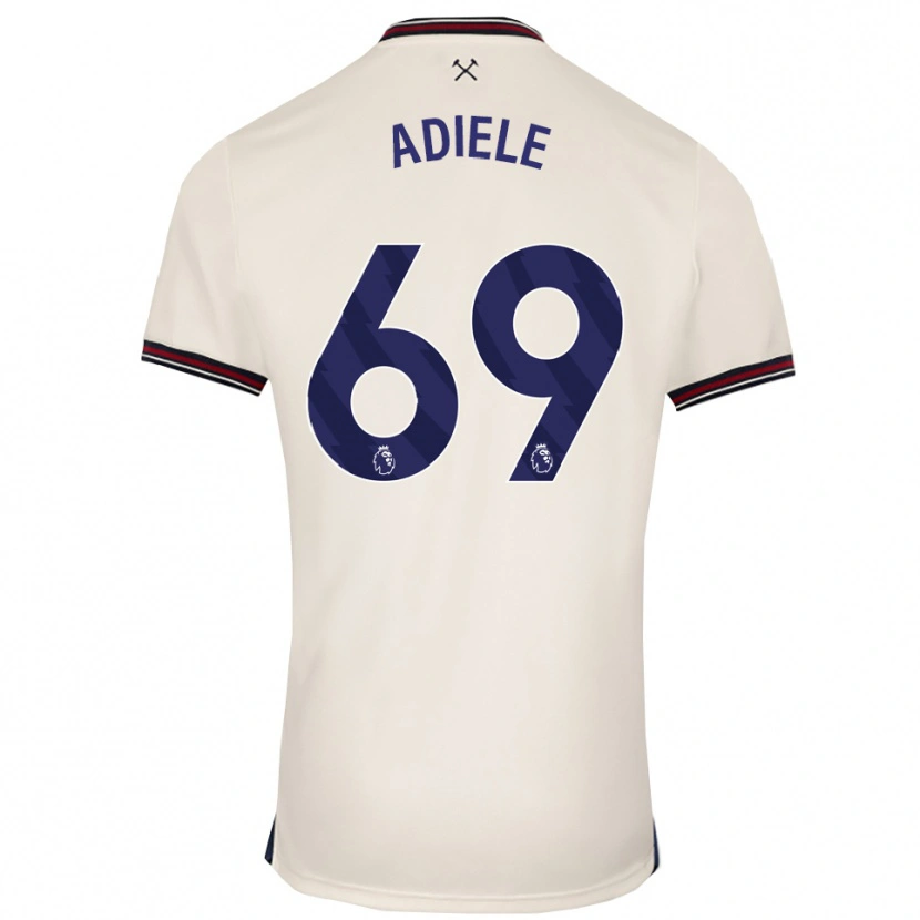 Danxen Men Emeka Adiele #69 Off White Away Jersey 2025/26 T-Shirt