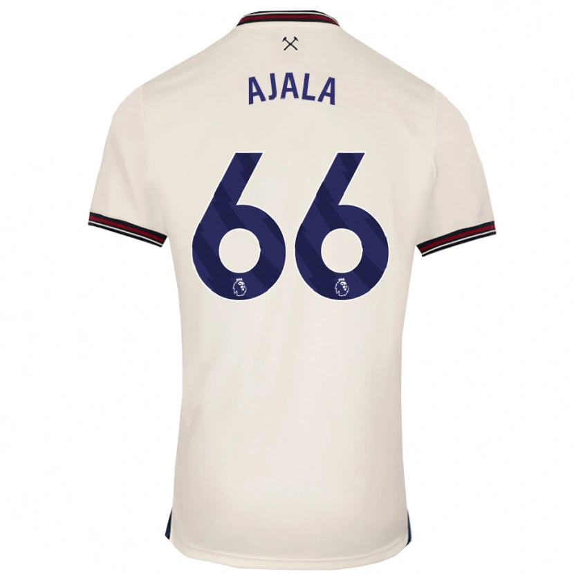 Danxen Men Joshua Ajala #66 Off White Away Jersey 2025/26 T-Shirt
