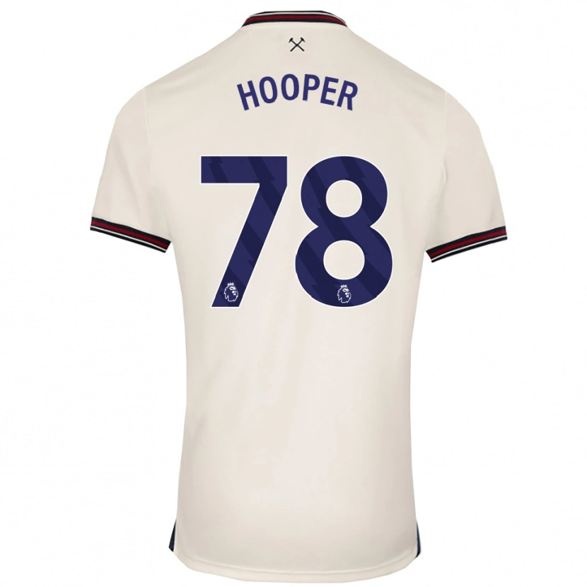 Danxen Men Finley Hooper #78 Off White Away Jersey 2025/26 T-Shirt