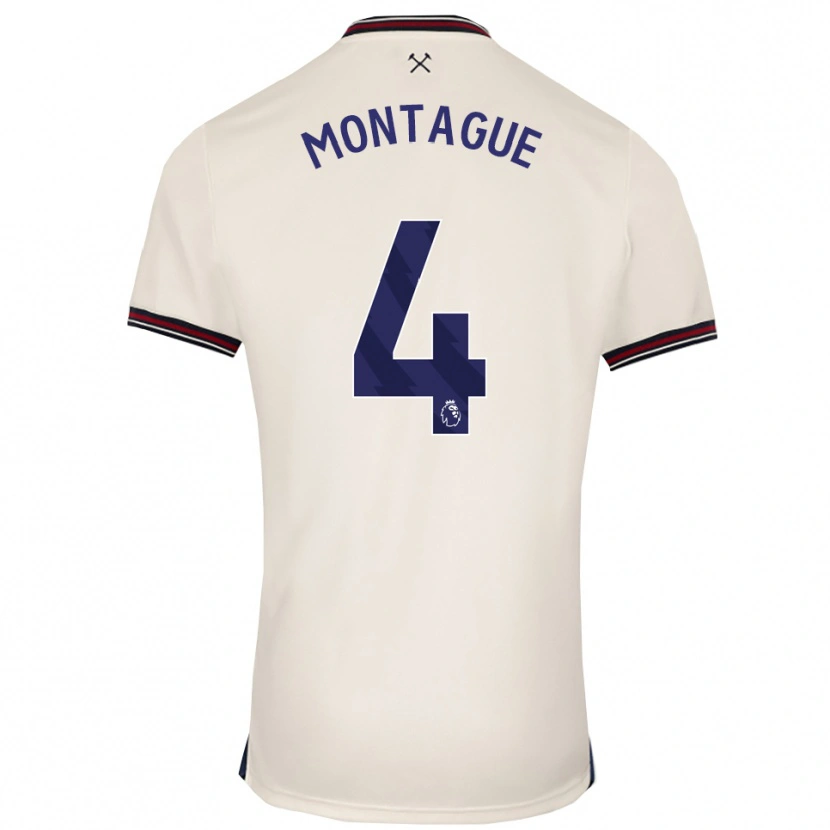 Danxen Men Harry Montague #4 Off White Away Jersey 2025/26 T-Shirt