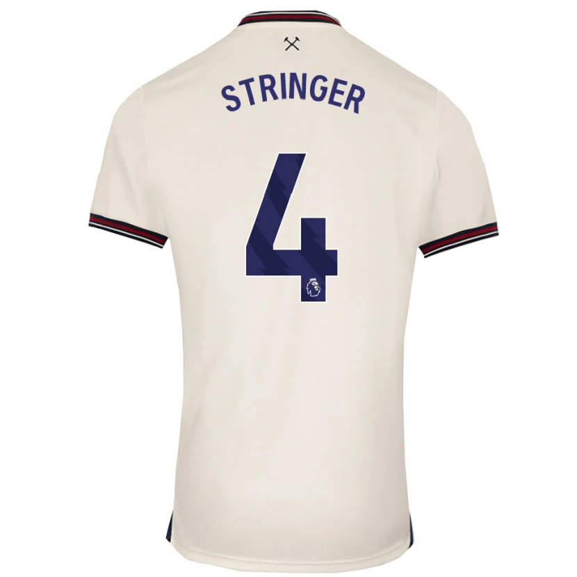 Danxen Men Abbey Leigh Stringer #4 Off White Away Jersey 2025/26 T-Shirt