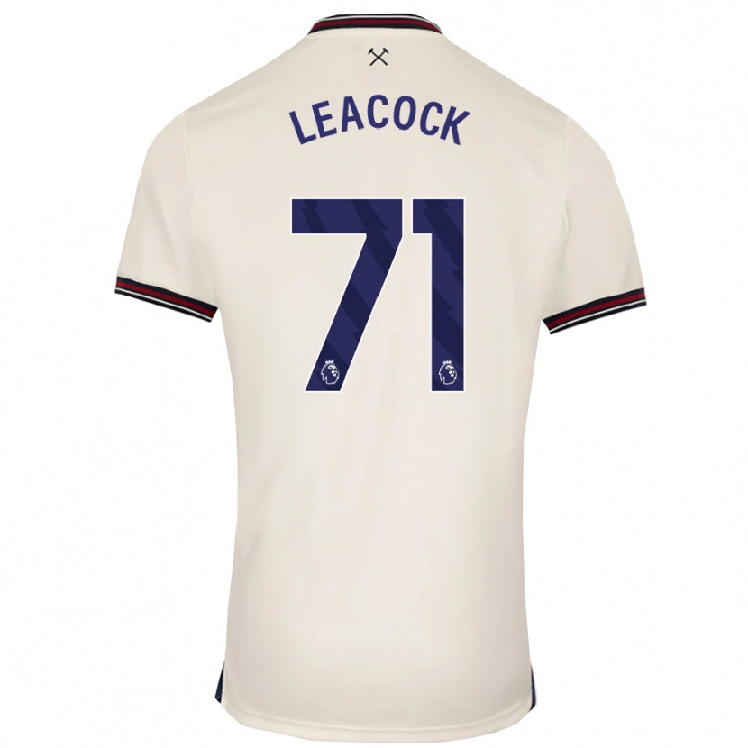 Danxen Men Callum Leacock #71 Off White Away Jersey 2025/26 T-Shirt