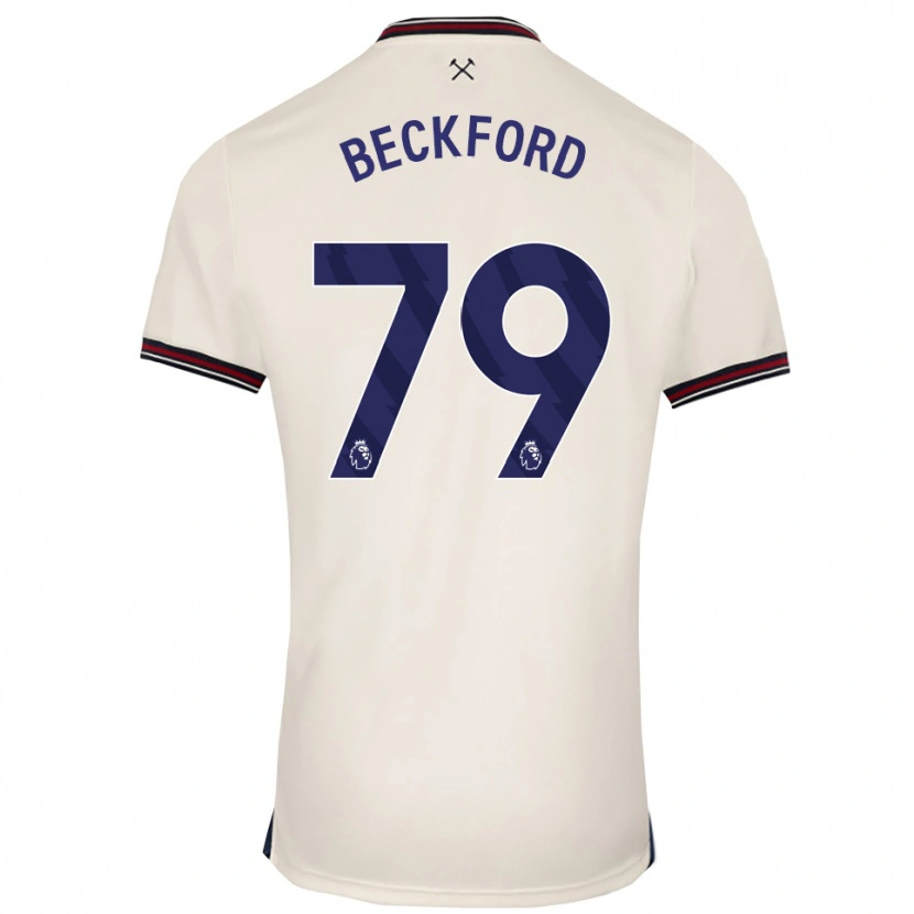 Danxen Men Lewis Beckford #79 Off White Away Jersey 2025/26 T-Shirt