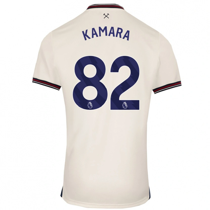 Danxen Men Aaron Kamara #82 Off White Away Jersey 2025/26 T-Shirt