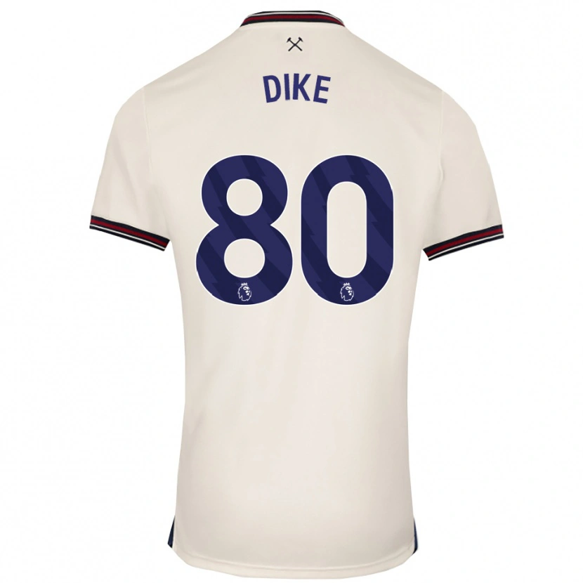 Danxen Men Andre Dike #80 Off White Away Jersey 2025/26 T-Shirt