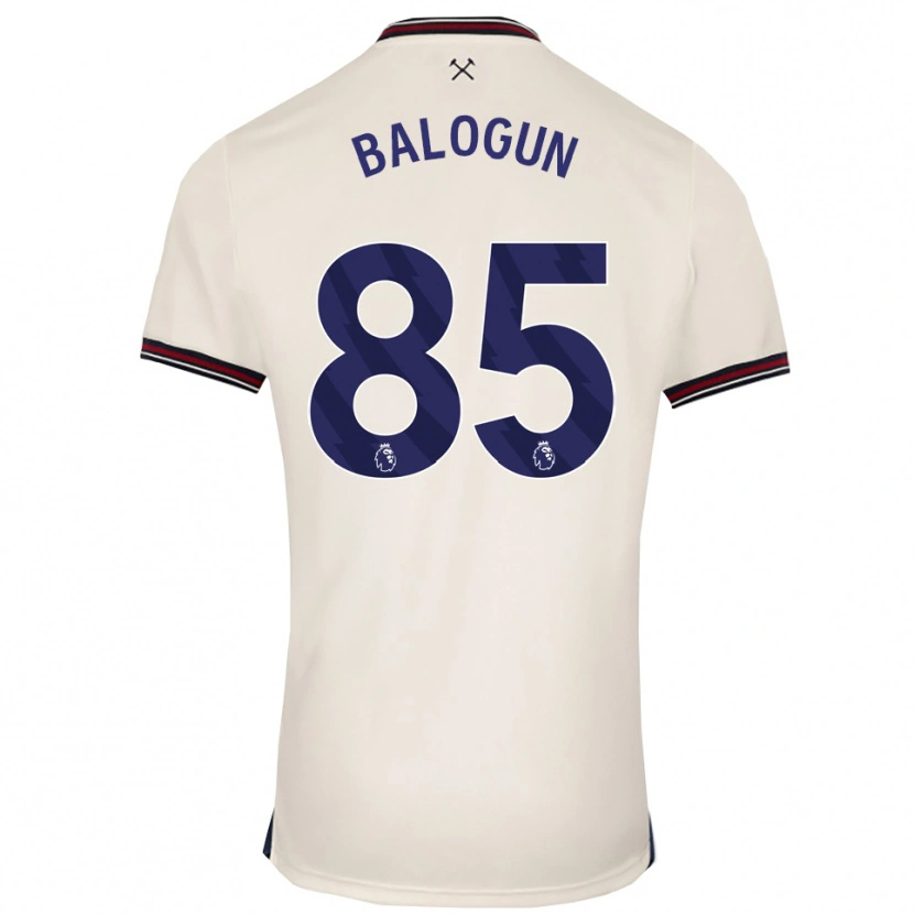 Danxen Men Majid Balogun #85 Off White Away Jersey 2025/26 T-Shirt