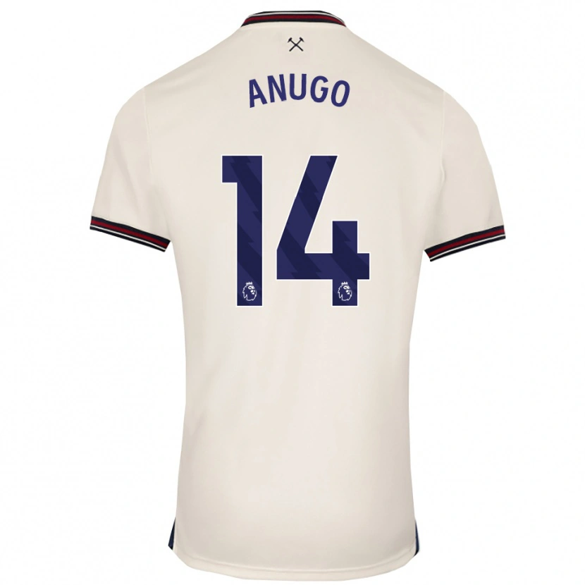 Danxen Men David Anugo #14 Off White Away Jersey 2025/26 T-Shirt