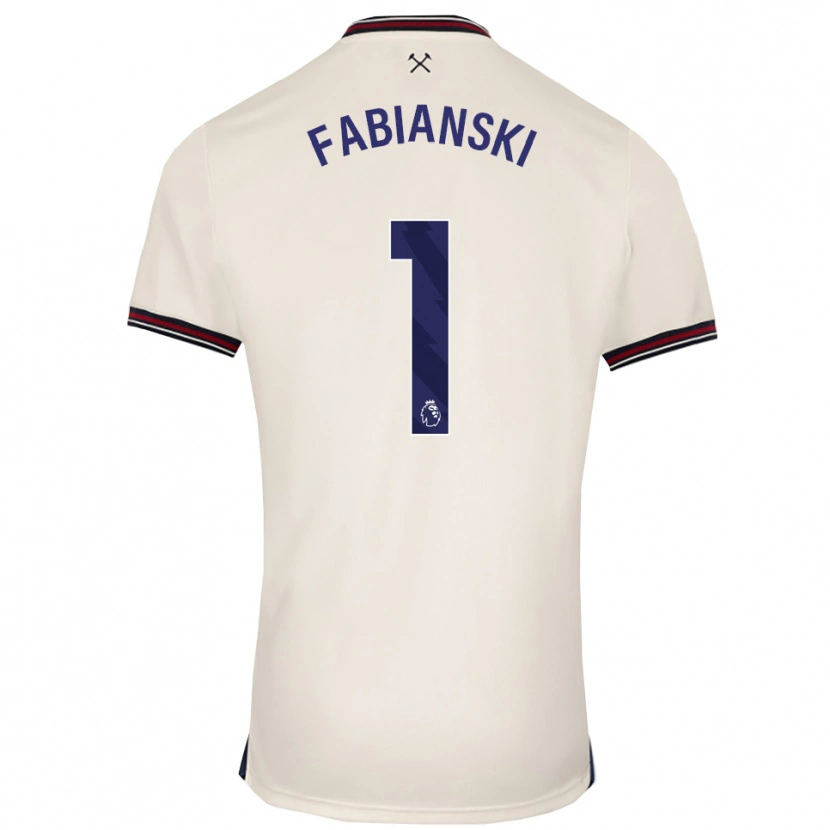 Danxen Men Lukasz Fabianski #1 Off White Away Jersey 2025/26 T-Shirt