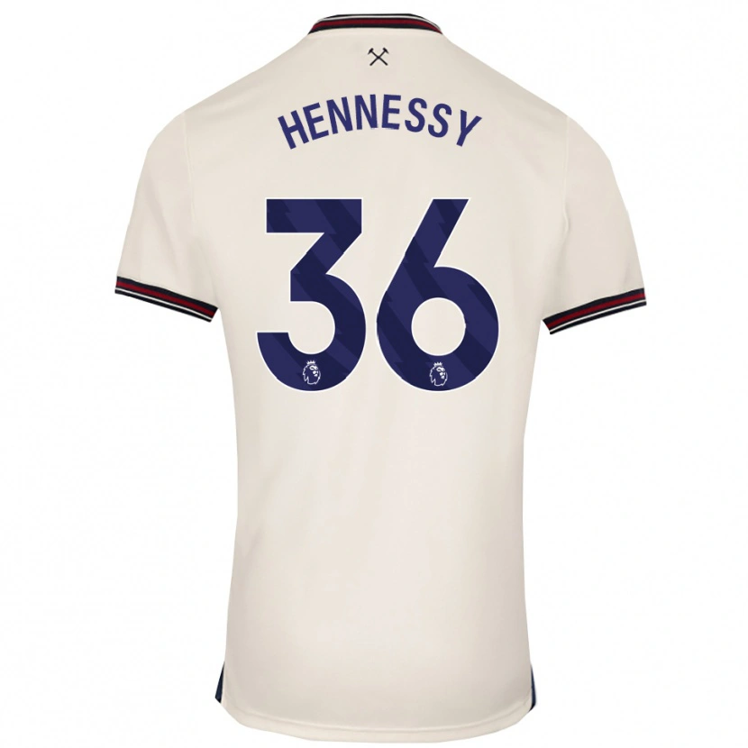 Danxen Men Alexandra Hennessy #36 Off White Away Jersey 2025/26 T-Shirt