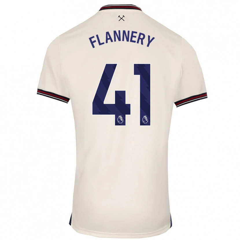 Danxen Men Keira Flannery #41 Off White Away Jersey 2025/26 T-Shirt
