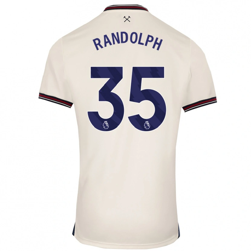 Danxen Men Darren Randolph #35 Off White Away Jersey 2025/26 T-Shirt