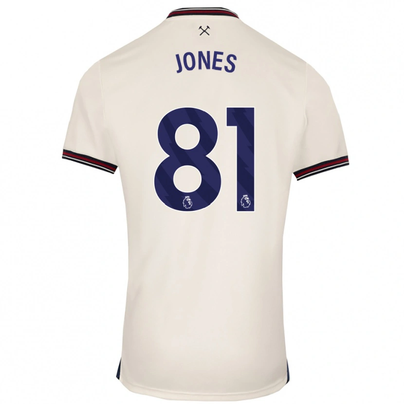 Danxen Men Liam Jones #81 Off White Away Jersey 2025/26 T-Shirt