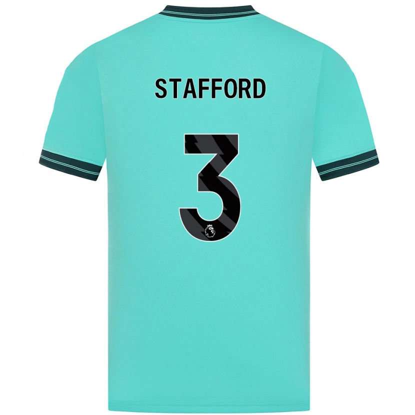Danxen Men Ollie Stafford #3 Sky Blue Green Away Jersey 2025/26 T-Shirt
