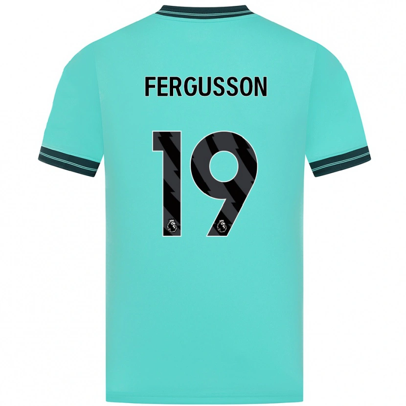 Danxen Men Liv Fergusson #19 Sky Blue Green Away Jersey 2025/26 T-Shirt