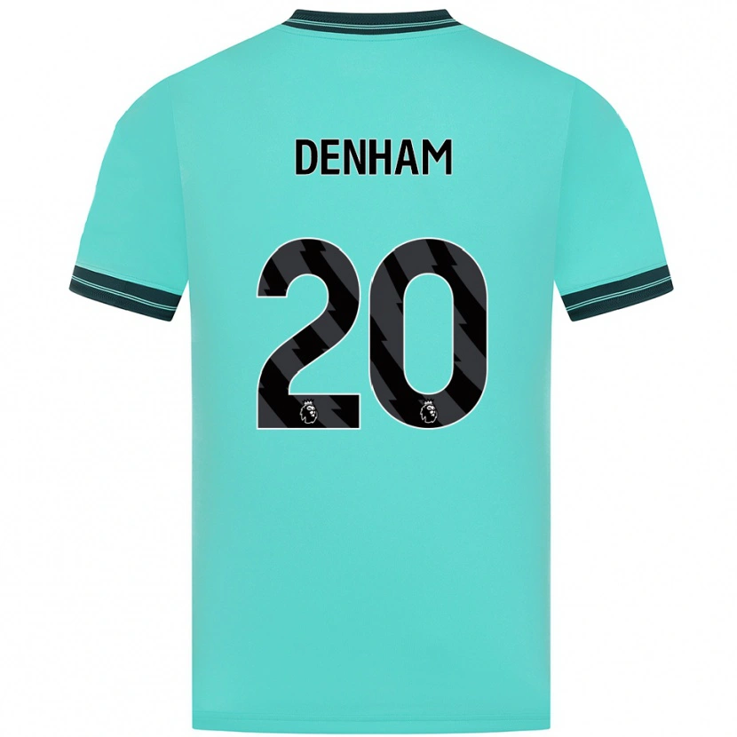 Danxen Men Ania Denham #20 Sky Blue Green Away Jersey 2025/26 T-Shirt