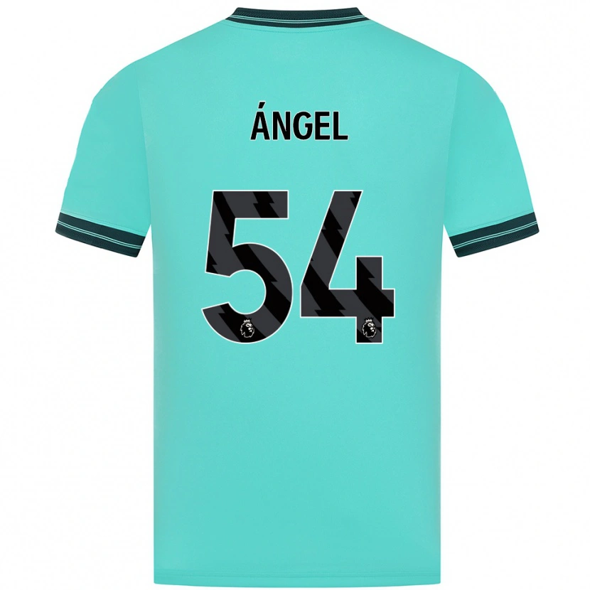 Danxen Men Dani Ángel #54 Sky Blue Green Away Jersey 2025/26 T-Shirt