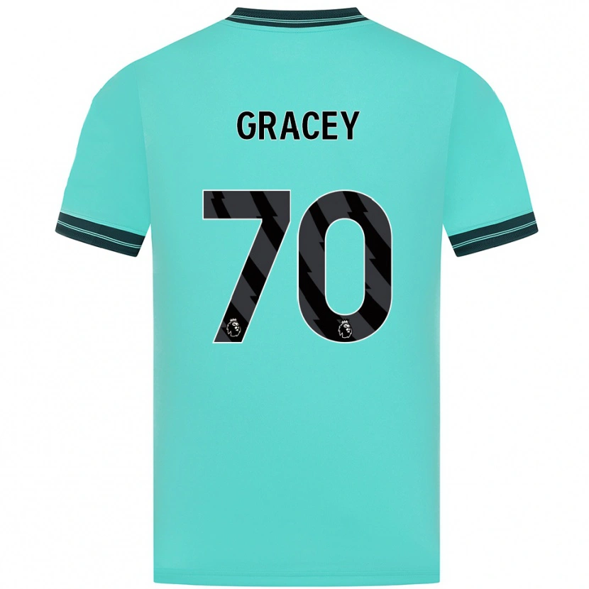 Danxen Men Josh Gracey #70 Sky Blue Green Away Jersey 2025/26 T-Shirt