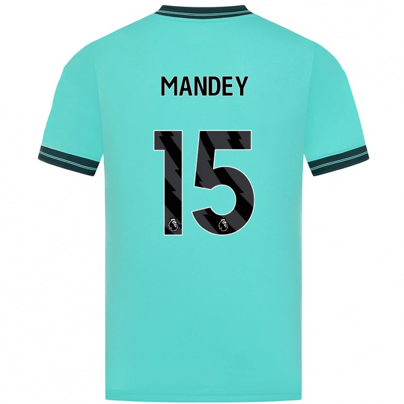Danxen Men Ziyad Mandey #15 Sky Blue Green Away Jersey 2025/26 T-Shirt