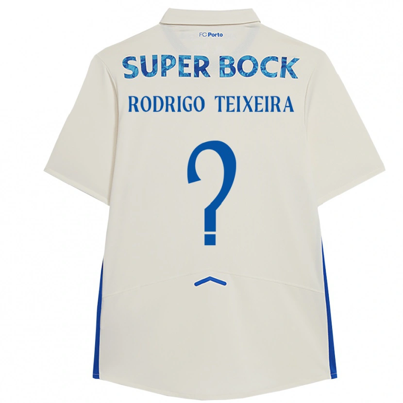 Danxen Men Rodrigo Teixeira #0 White Blue Third Jersey 2025/26 T-Shirt