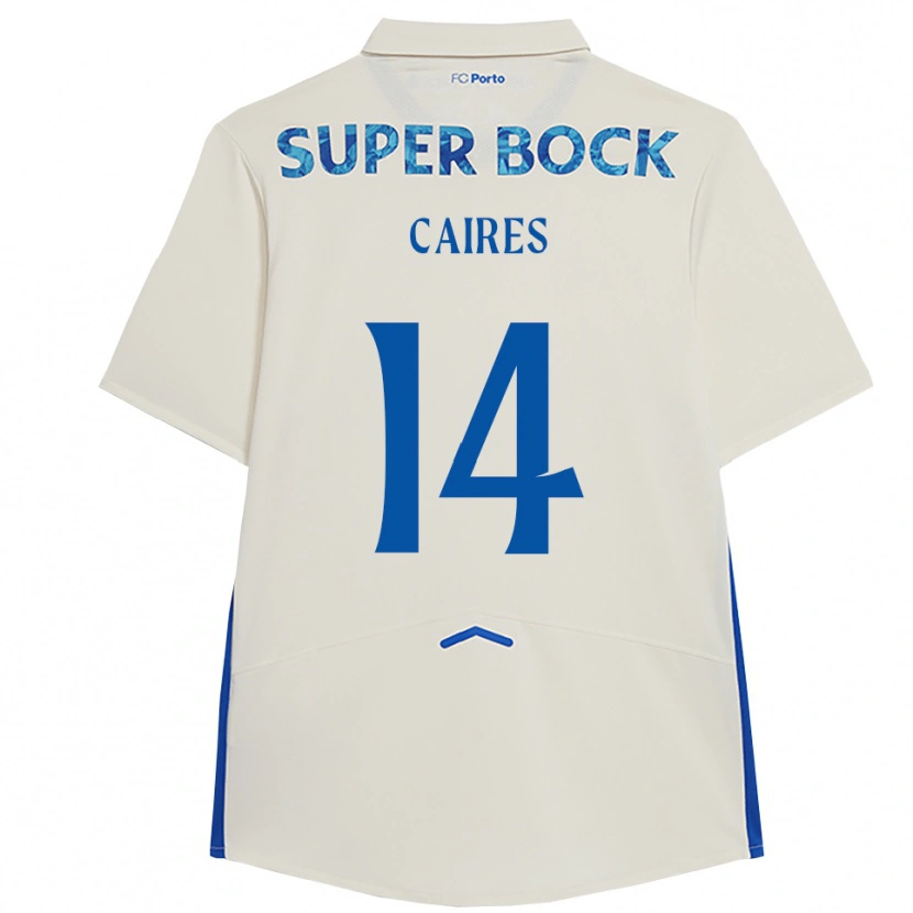 Danxen Men Tiago Caires #14 White Blue Third Jersey 2025/26 T-Shirt