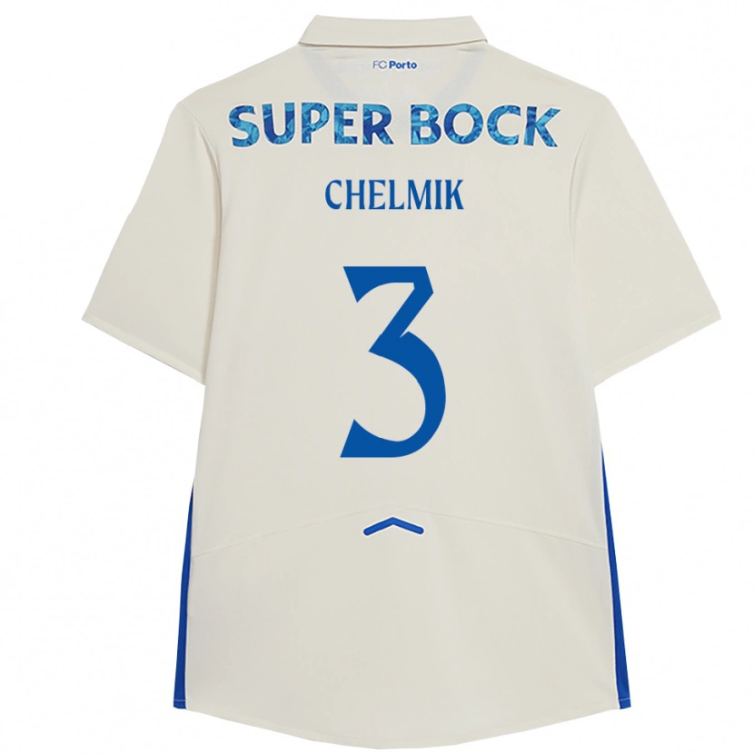 Danxen Men Chelmik #3 White Blue Third Jersey 2025/26 T-Shirt