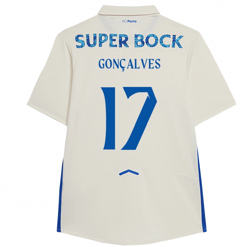 Danxen Men Rodrigo Gonçalves #17 White Blue Third Jersey 2025/26 T-Shirt