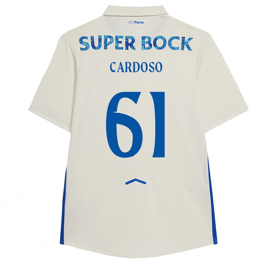 Danxen Men Ivan Cardoso #61 White Blue Third Jersey 2025/26 T-Shirt