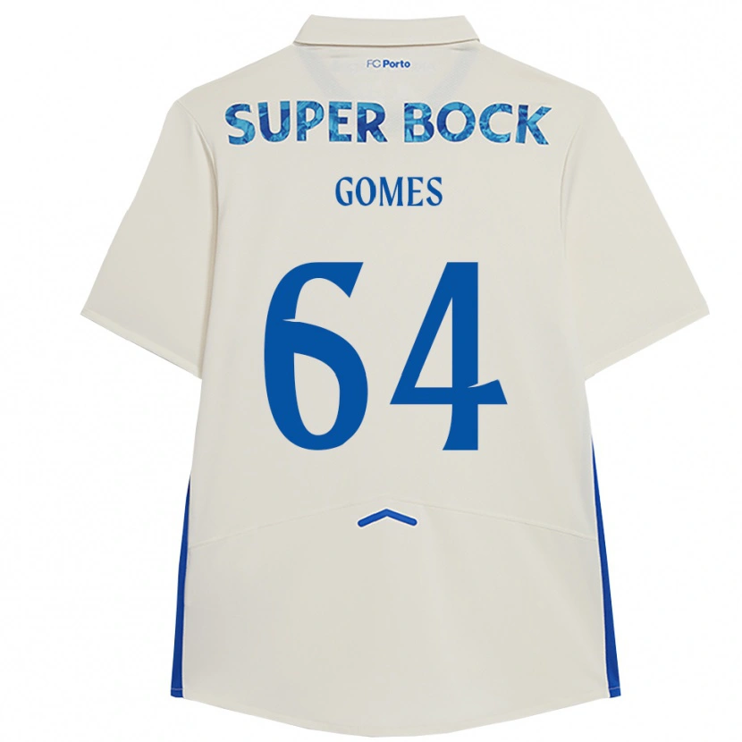 Danxen Men Luís Gomes #64 White Blue Third Jersey 2025/26 T-Shirt
