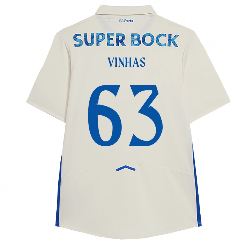 Danxen Men David Vinhas #63 White Blue Third Jersey 2025/26 T-Shirt
