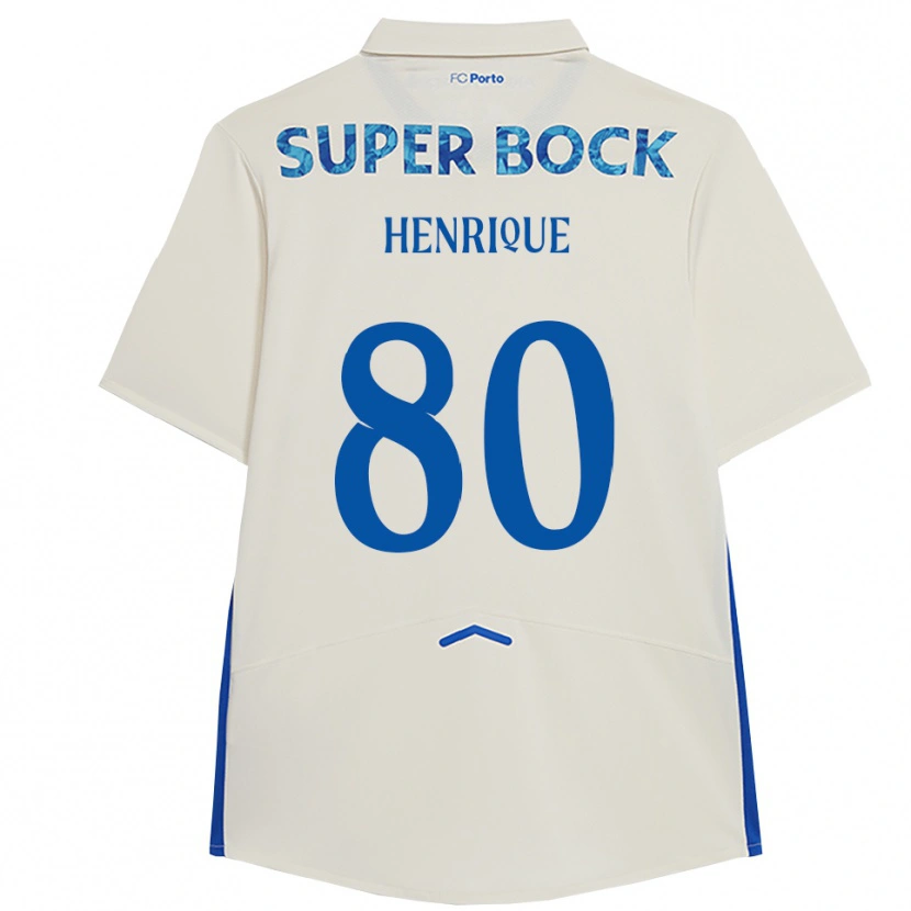 Danxen Men Kaio Henrique #80 White Blue Third Jersey 2025/26 T-Shirt
