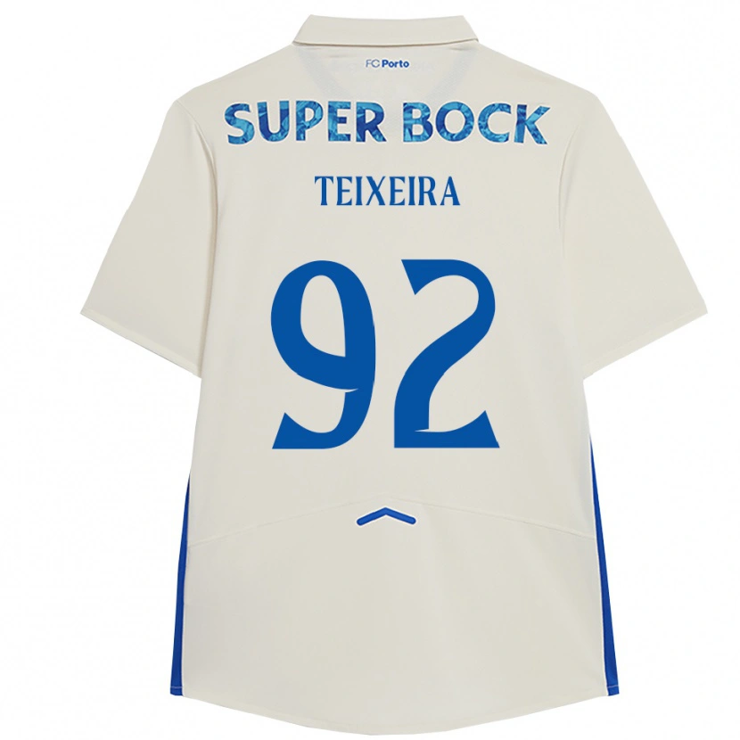 Danxen Men João Teixeira #92 White Blue Third Jersey 2025/26 T-Shirt
