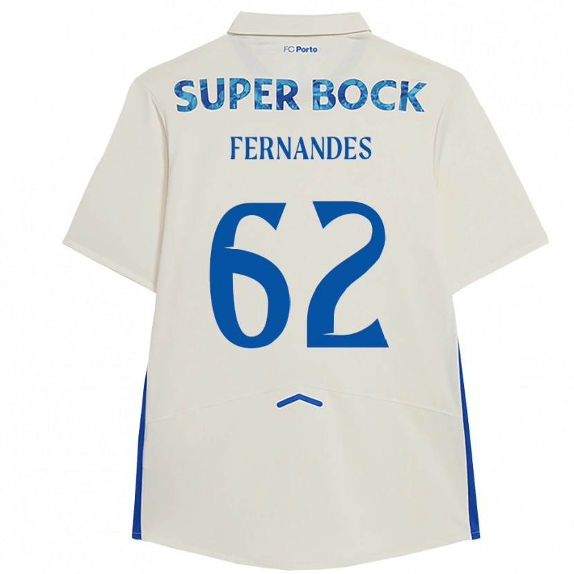 Danxen Men Rodrigo Fernandes #62 White Blue Third Jersey 2025/26 T-Shirt