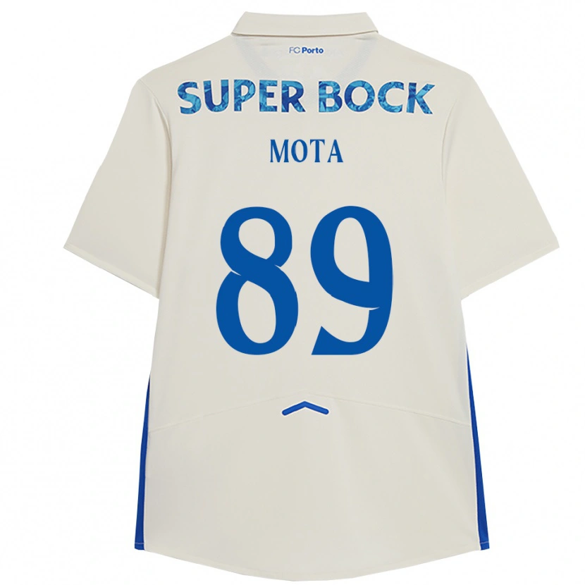 Danxen Men Luís Mota #89 White Blue Third Jersey 2025/26 T-Shirt