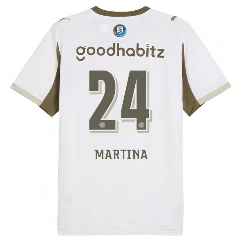 Danxen Men Shijona Martina #24 White Gray Third Jersey 2025/26 T-Shirt