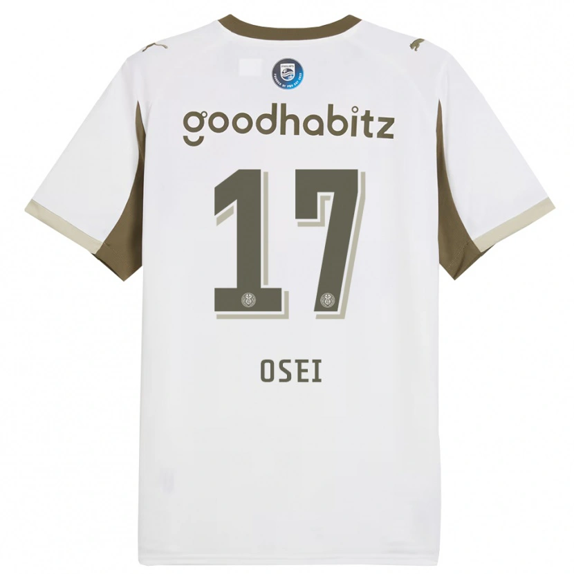 Danxen Men Micaiah Osei #17 White Gray Third Jersey 2025/26 T-Shirt