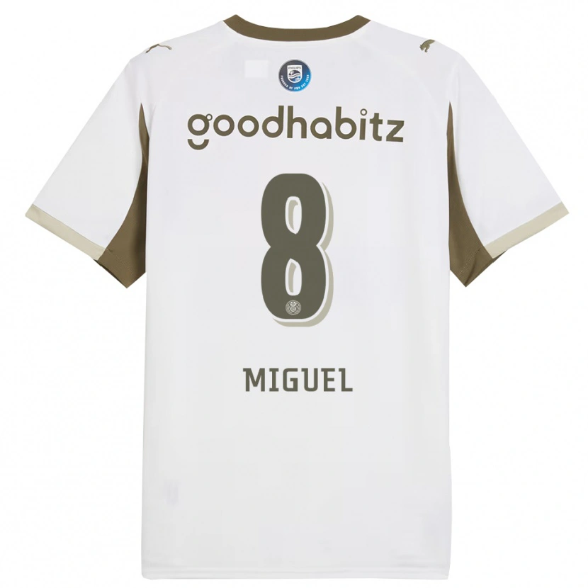 Danxen Men Yani Miguel #8 White Gray Third Jersey 2025/26 T-Shirt