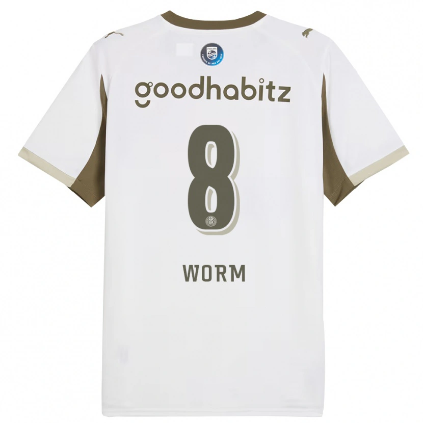 Danxen Men Siri Worm #8 White Gray Third Jersey 2025/26 T-Shirt