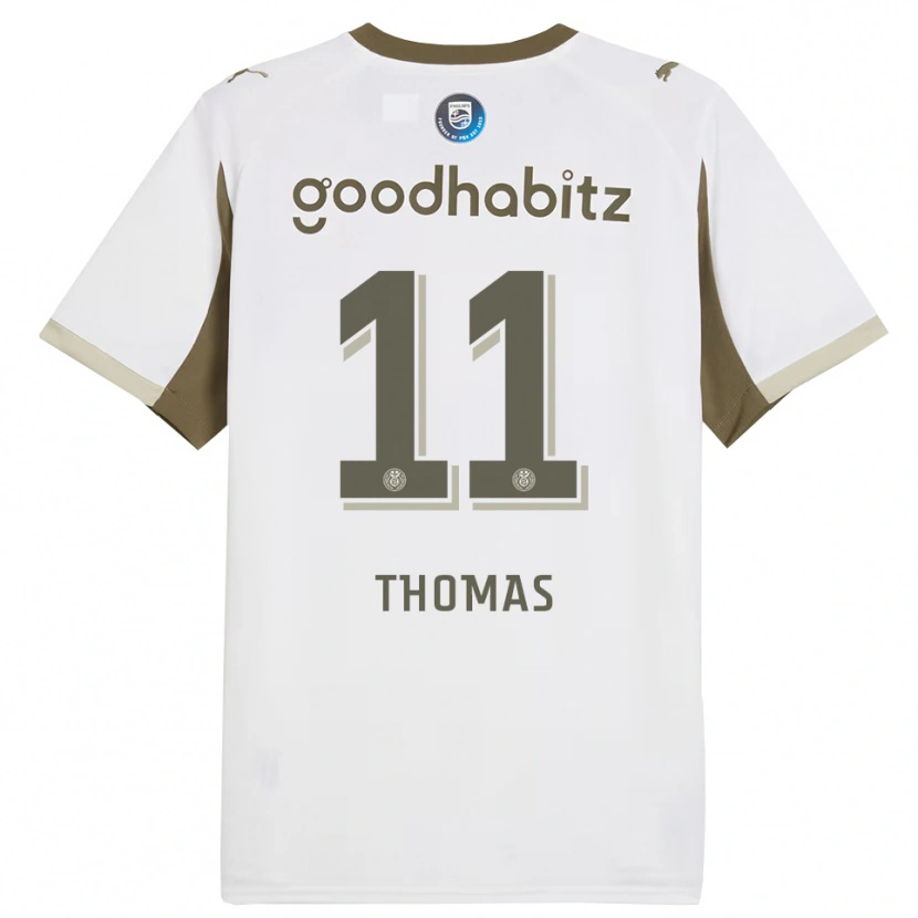 Danxen Men Ayodele Thomas #11 White Gray Third Jersey 2025/26 T-Shirt